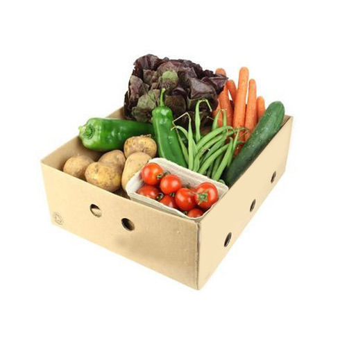 Glossy Lamination Vegetable Corrugated Packaging Box