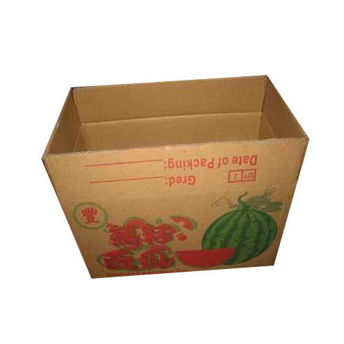 Glossy Lamination Vegetable Corrugated Packaging Boxes