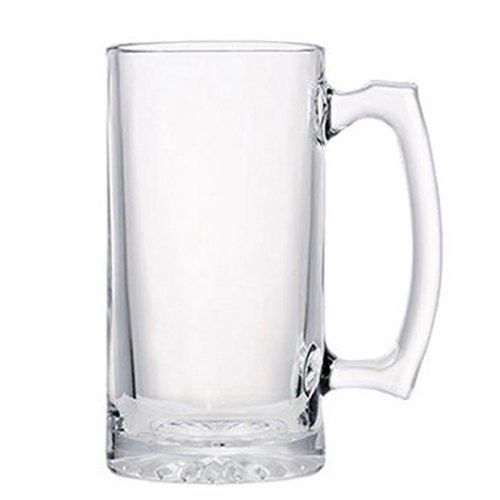 Easy To Use White Mug Clear Glass