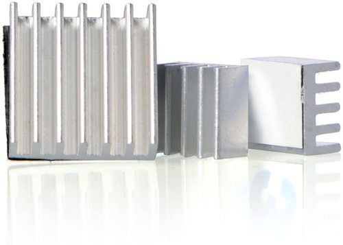 Aluminium Aluminum Heatsink For Raspberry Pi Of 3 Pc Set (Large And Small)