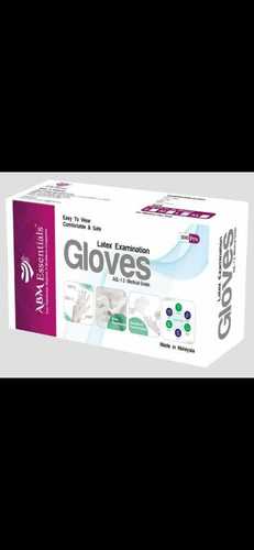 White Comfortable Latex Examination Gloves