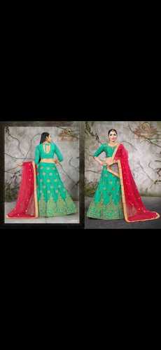 Embroidered Silk Lehenga Choli