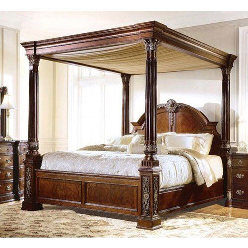 Wooden Designer King Size Double Bed