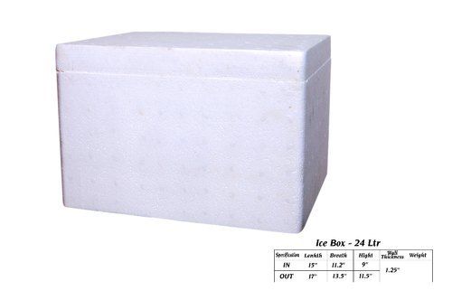 24 Ltr. Thermocol Ice Box for Packaging