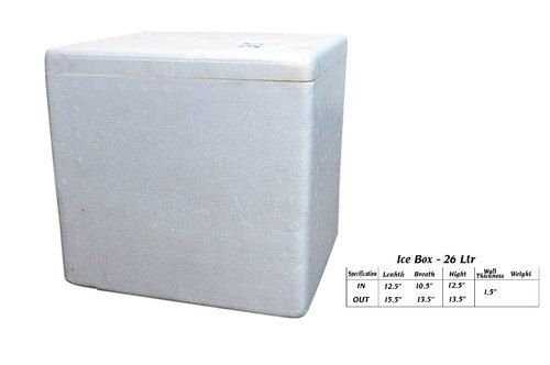 26 Ltr. Thermocol Ice Box For Packaging