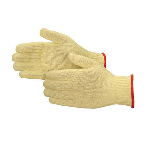 White Cotton Knitted Gloves