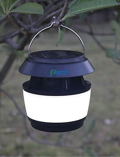 Black Rechargeable Solar Led Lamp With Mosquito Repeller