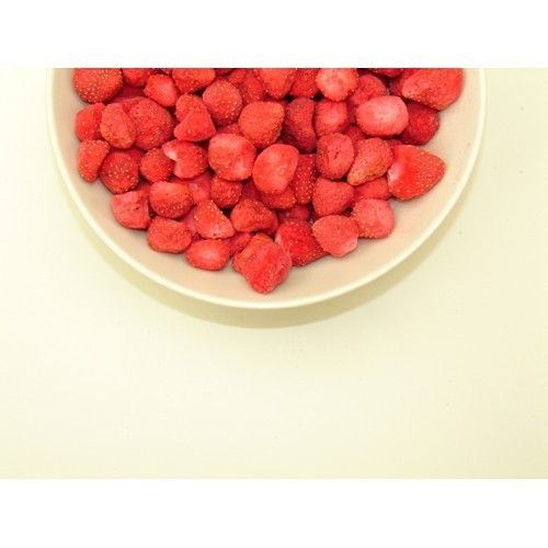 Red Color Frozen Strawberry Halves