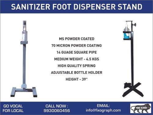 Sanitizer Foot Dispenser Stand Light