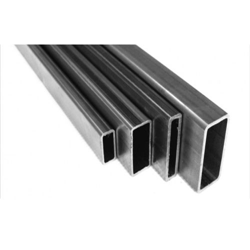 Silver And Grey Stainless Steel Rectangular Pipes