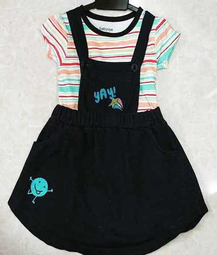 Kids Casual Black Frock