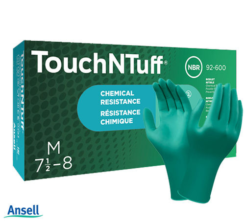 Ansell Touchntuff 92-600 Nitrile Gloves