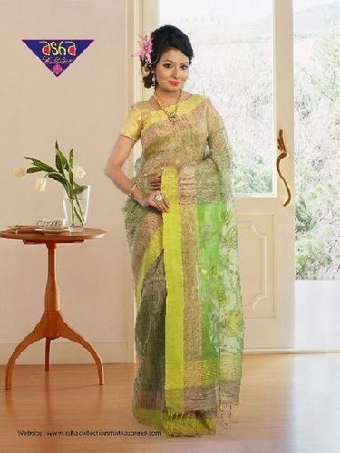 Various Colors  Are Available Gicha Jamdani Silk Saree