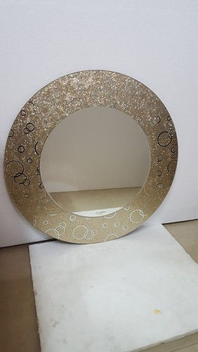 Golden Challa Decorative Round Glass Mirrors