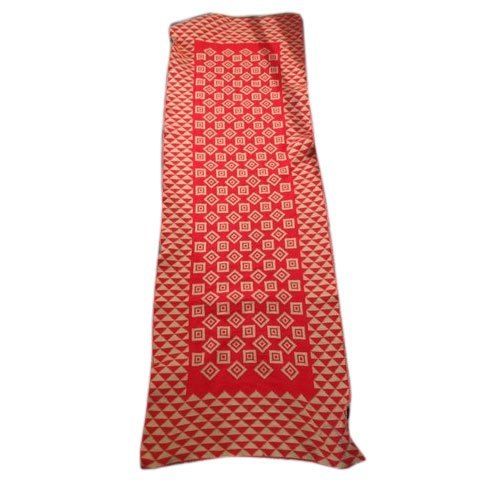 Red Ladies Printed Woolen Stole