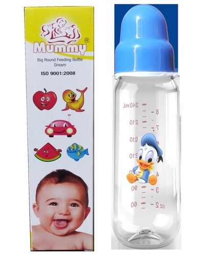 Blue Polypropylene 250Ml Baby Feeding Bottle