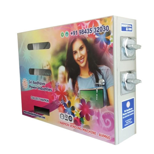 White Sapi Vend Sanitary Napkin Dispenser