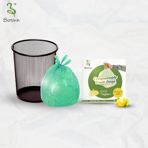 Compostable Trash Bags - Lemon And Lavender Fragrance Size: Customized