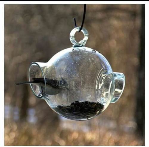 Crystal Glass Bird Feeder