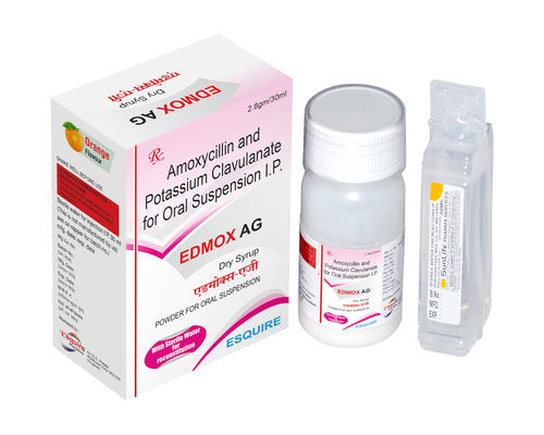 Edmox Ag Dry Syrup Chemical Name: Amoxycillin 200 Mg + Clavulanate Potassium 28.5Mg / 5 Ml