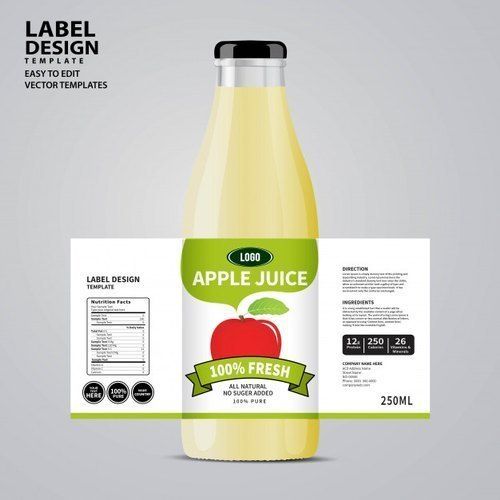 Juice Bottle Shrink Label