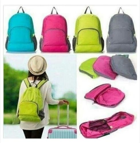 Various Plain Coloured Zipper Backpack