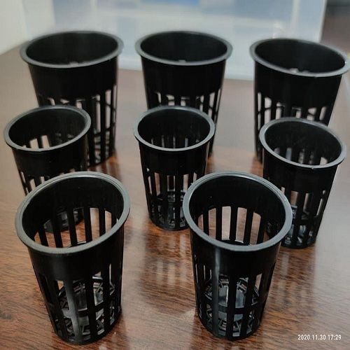 Black And Natural White Crack Resistance Hydroponics Net Pots