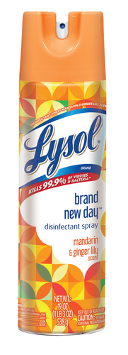 Liquid Lysol Disinfectant Spray Brand New Day Mandarin And Ginger Lily