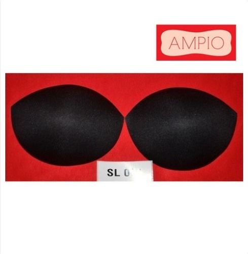 Plain Black Bra Cups