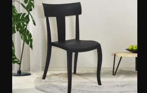 Black Supreme Deck Armless Plastic Chair