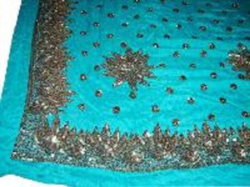 Various Colors  Are Available Women Hand Embroidery Saree