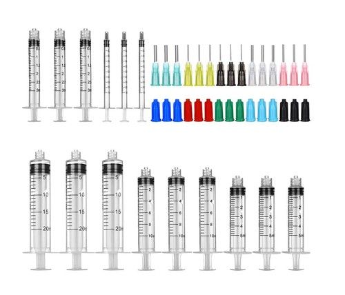 15 Pack Syringe Blunt Tip Needle And Cap Set