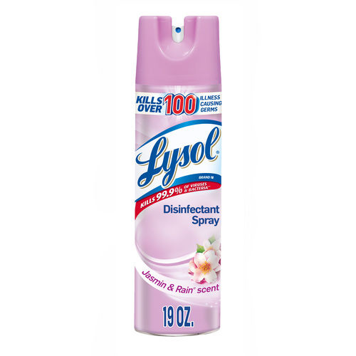 Lysol Disinfectant Spray, Jasmine & Rain, 19Oz, Kills Germs Sanitizes Soft Surfaces And Deodorizes The Air