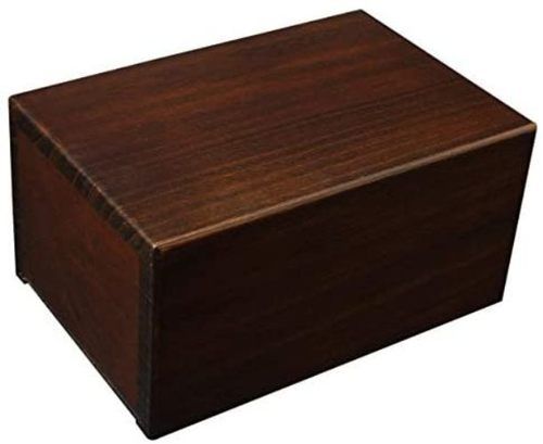 Polished Memorial Keepsake Decorative Wooden Urn Box For Cremation And Ashes