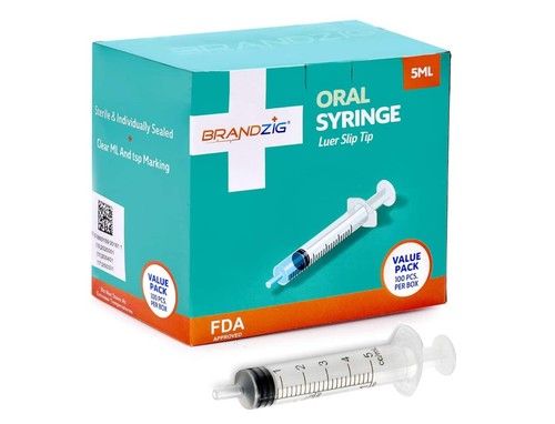 Oral Syringe With Luer Slip Tip Grade: Medical