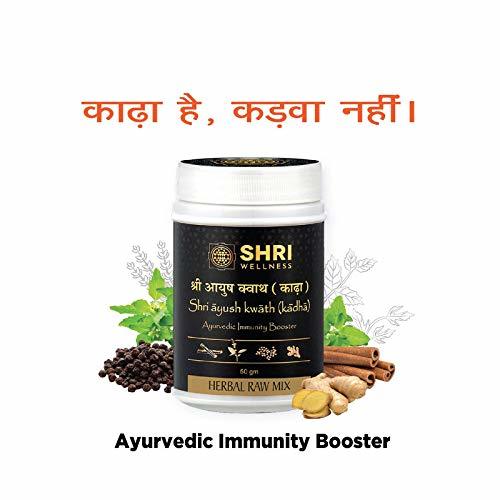 SHRI Wellness Herbal Raw Mix Ayush Kwath Kadha, Ayurvedic Immunity Booster (50 gm)