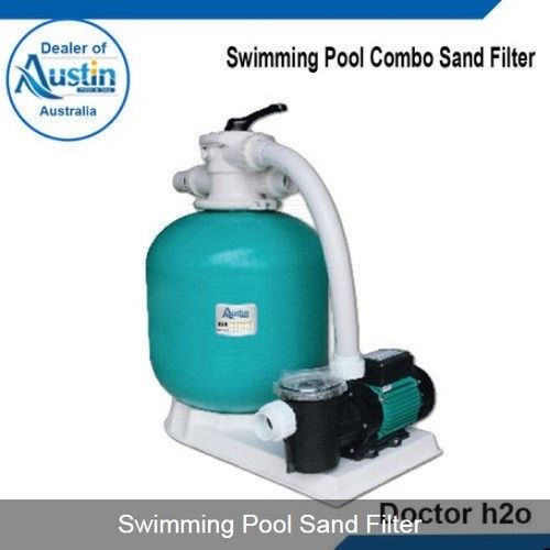 White & Green Swimming Pool Sand Filter