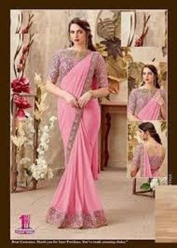 Various Colors  Are Available Women Party Wear Saree