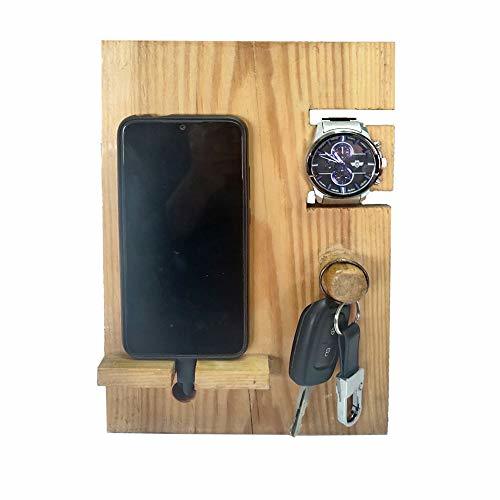 Natural Brown Wooden Mobile Phone Stand