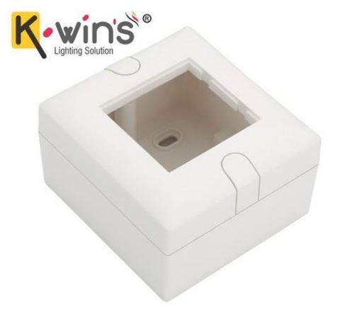 2 Way Plain White Plastic Gang Box