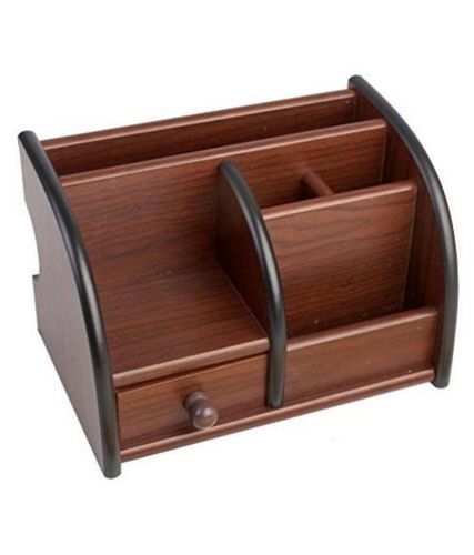 Wood Attractive Design Open Storage Wooden Remote Control Stand