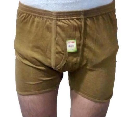 Brown Mens Soft Cotton Underwear Boxers Style: Boxer Shorts