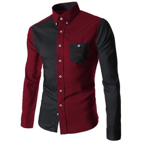 Brown Mens Pure Cotton Stylish Shirts 