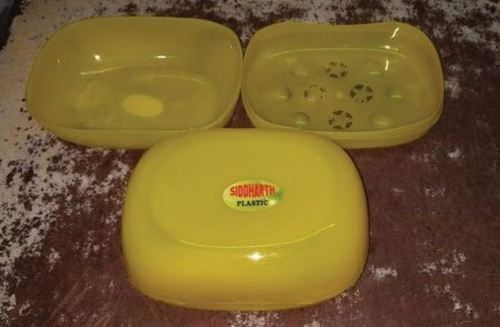 Yellow Plastic Bathroom Soap Case