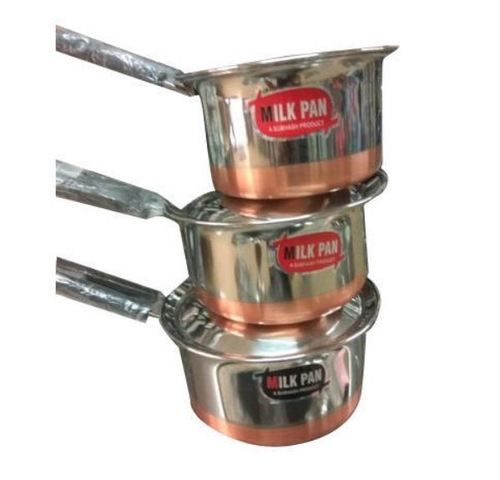 Metal Copper Bottom Stainless Steel Milk Pan