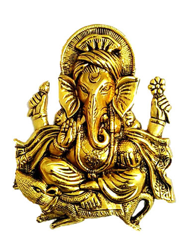 Metal Wall Hanging Ganesh Idol Statue