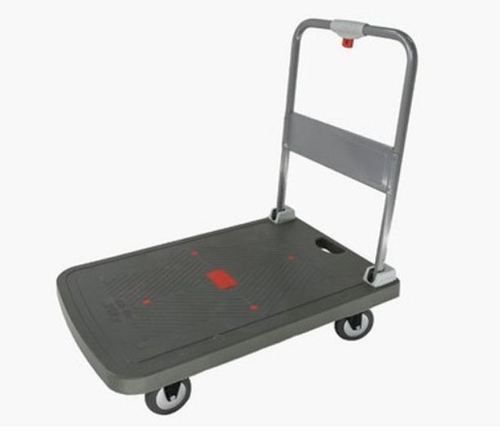 Push Button Folding Plastic Platform Trolley Application: Industrial