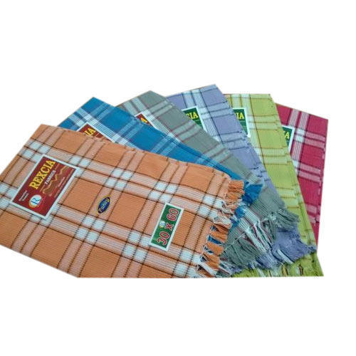 Stunning Check Prints Cotton Bath Towels