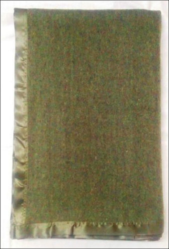 Woolen Olive Green Blanket Age Group: Adults