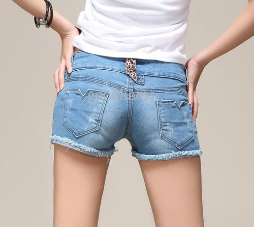 Blue Ladies Denim Shorts Gender: Female